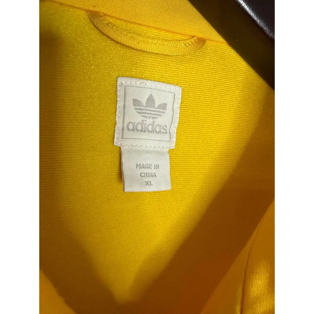 Liverpool Anthem Jacket Retro Adidas Original Yellow Vintage Men's XL